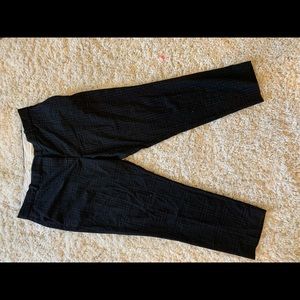 Black straight leg pants